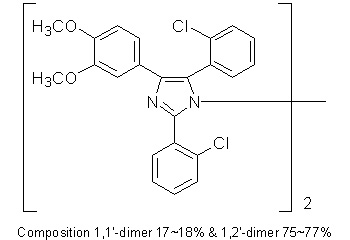 1H-imidazole, 2,5-bis(2-chlorophenyl)-4-[3,4-dimethoxyphenyl]-, dimmer
